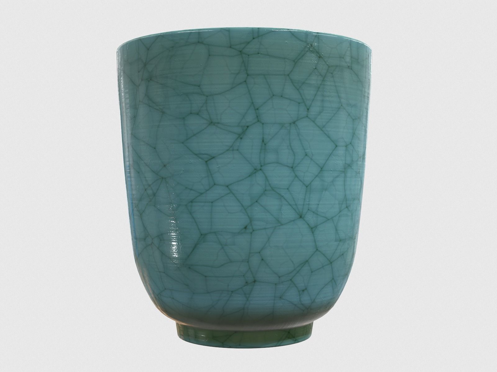 Antique Ceramic Mug 3D model_4