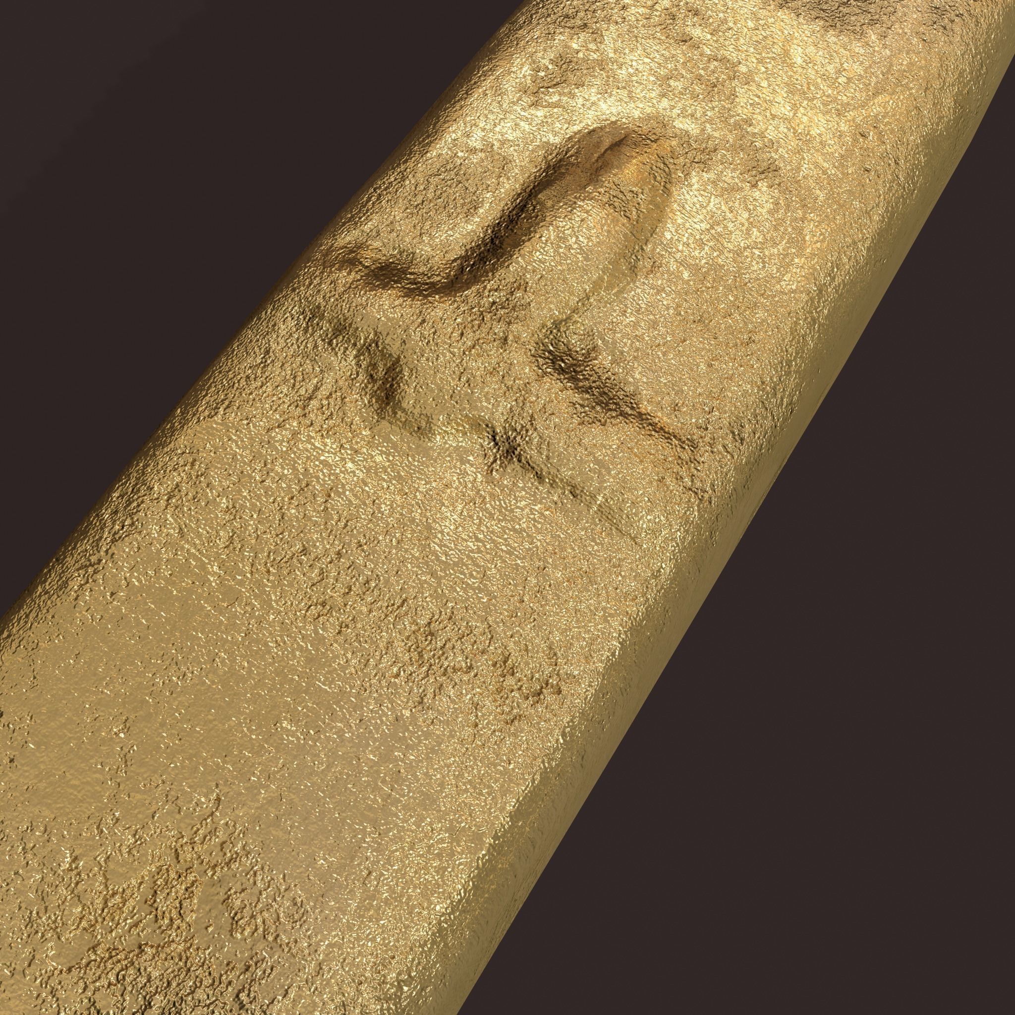 Gold Ingot Small  Low-poly 3D model_19