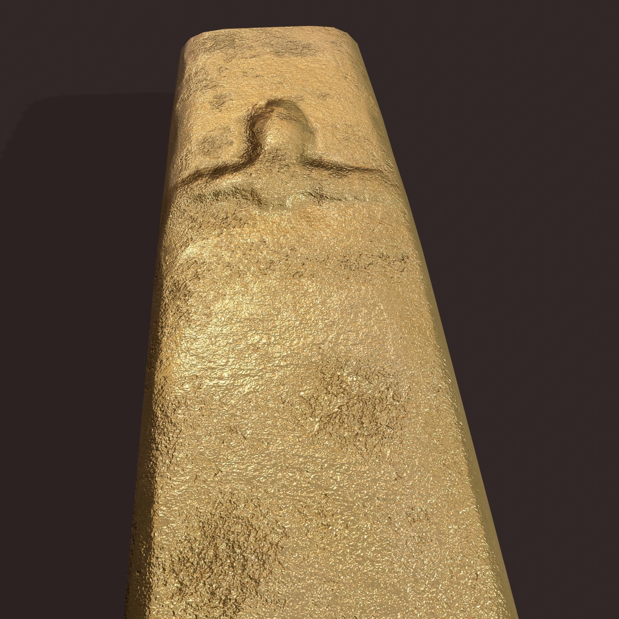 Gold Ingot Small  Low-poly 3D model_11