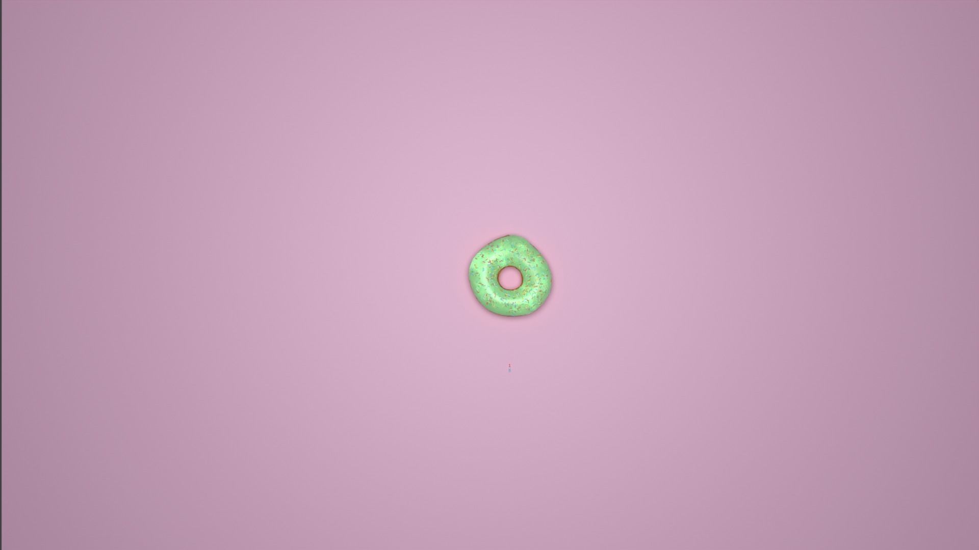 four donut  Free low-poly 3D model_5