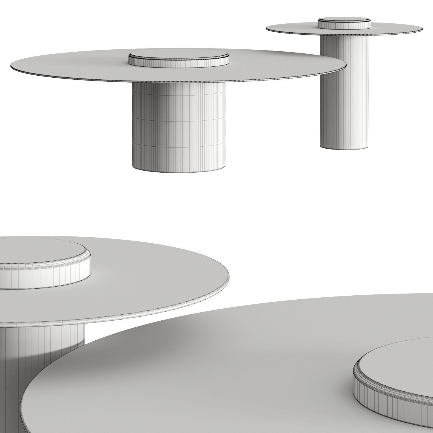 Roche Bobois Canotier Coffee Tables 3D model_1