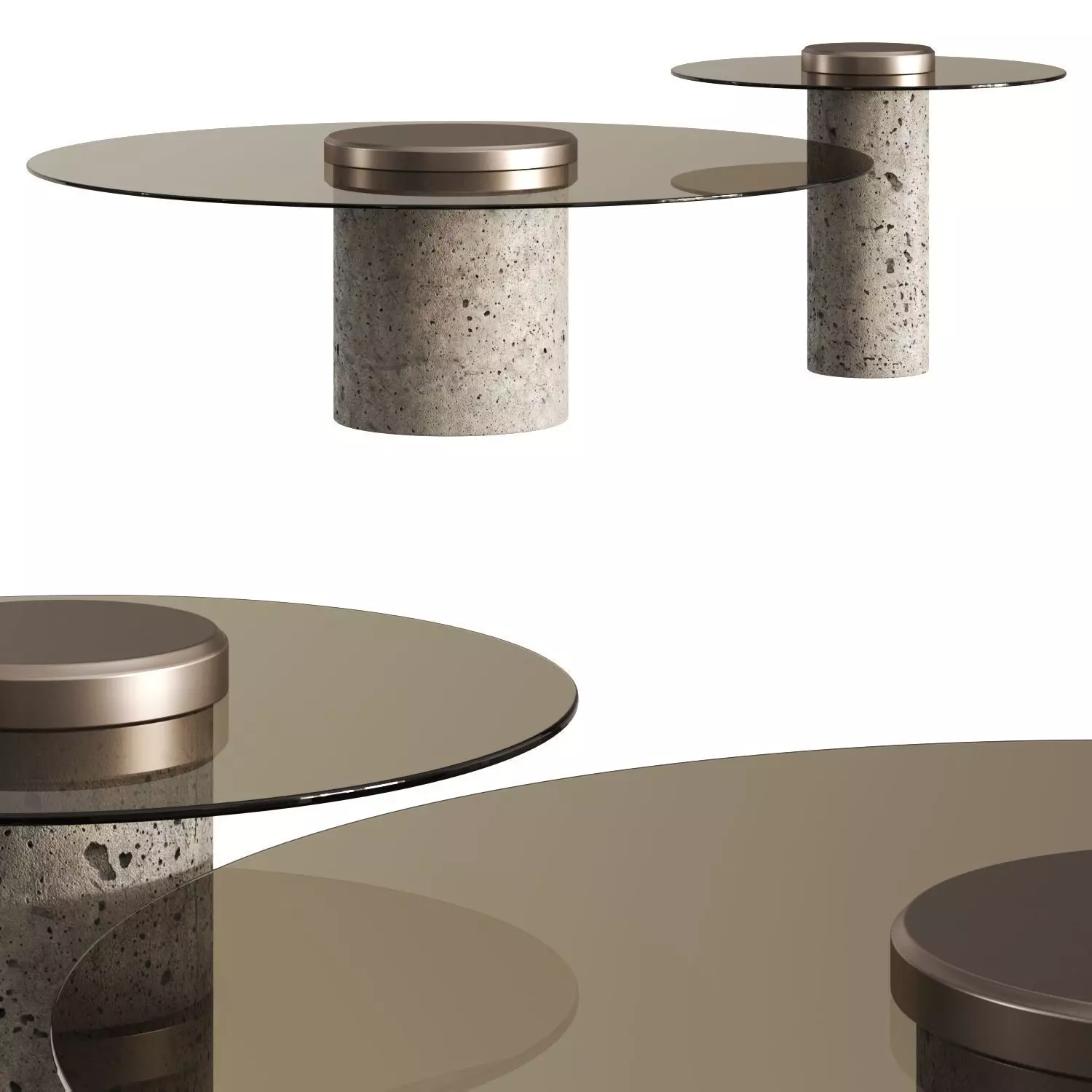 Roche Bobois Canotier Coffee Tables 3D model_0