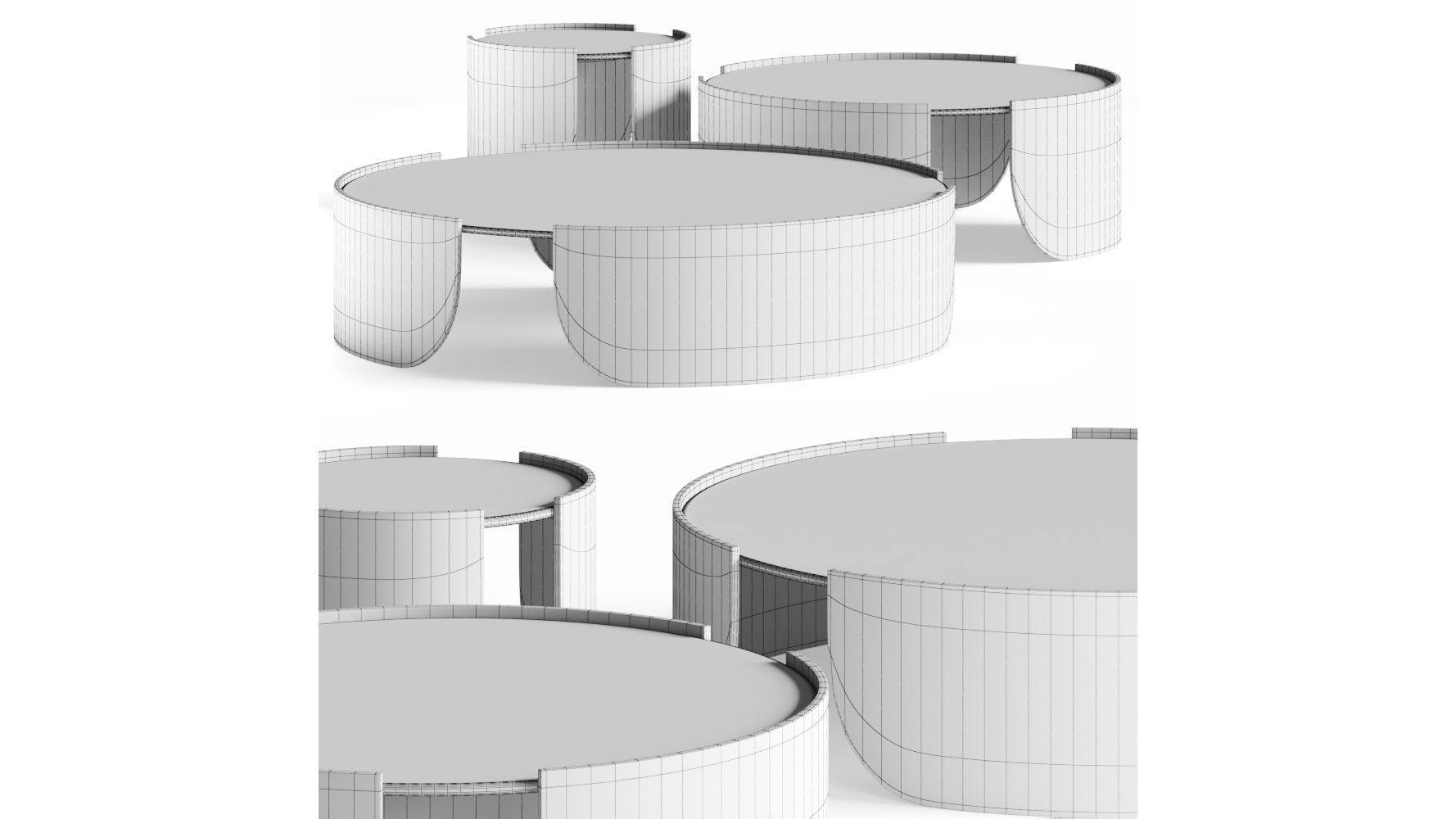Cantori Atenae Coffee Tables 3D model_2