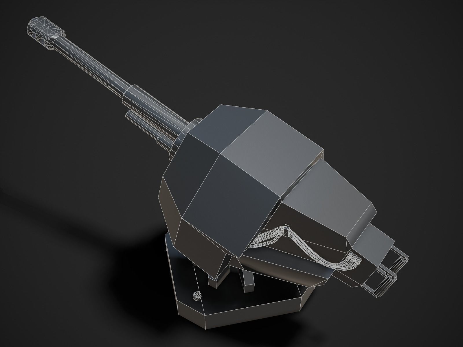 Turret Sentry Game Model Low-poly 3D model_12