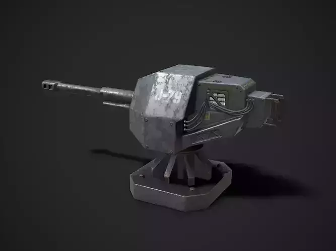 Turret Sentry Game Model Low-poly 3D model