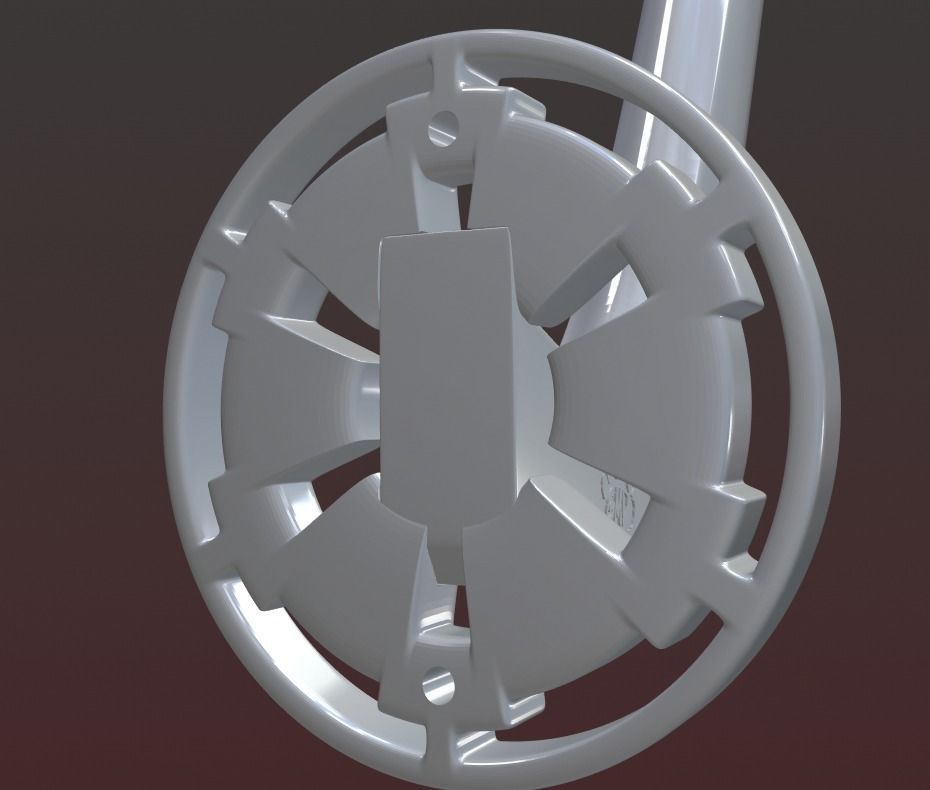 Helmet wall mount Galactic Empire Logo more styles easy printing 3D print model_5