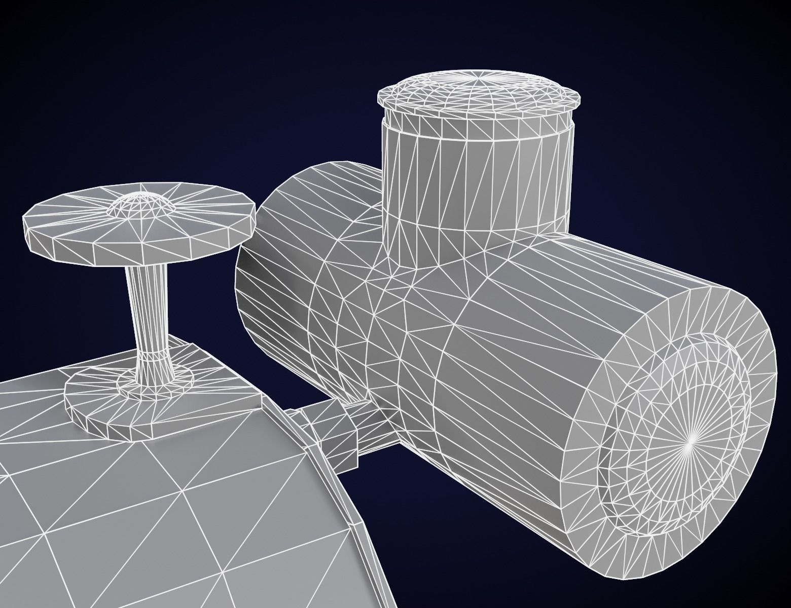 Old Vintage Iron Low-poly 3D model_6