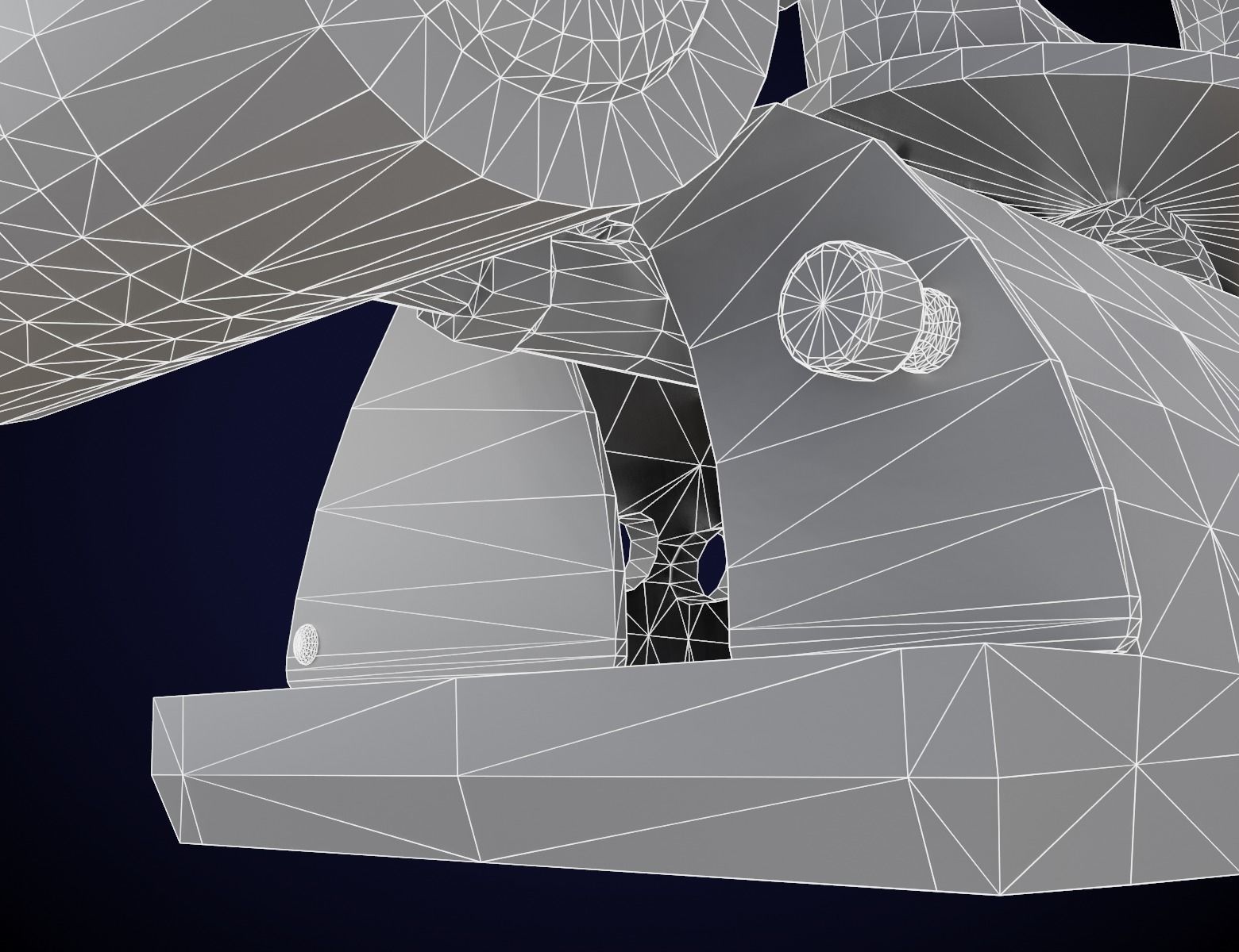 Old Vintage Iron Low-poly 3D model_7