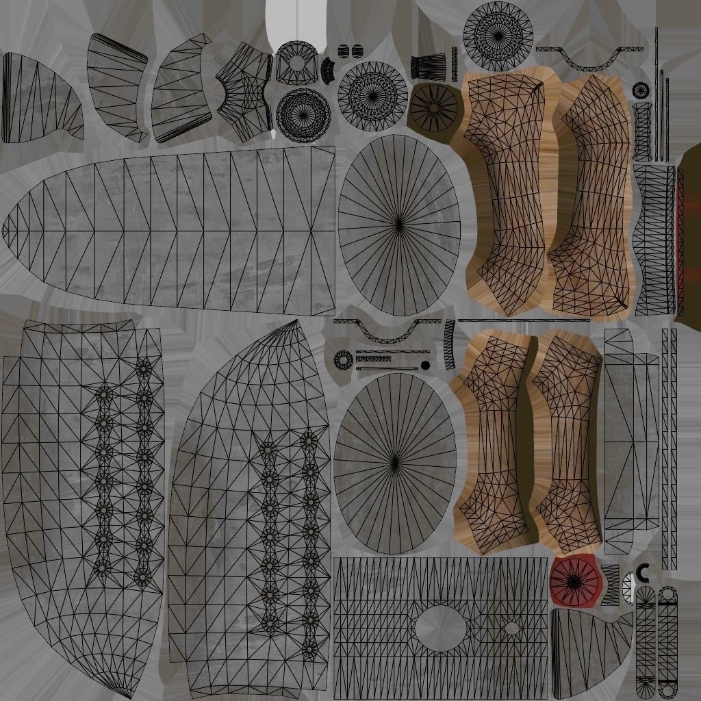 Old Vintage Iron Low-poly 3D model_12