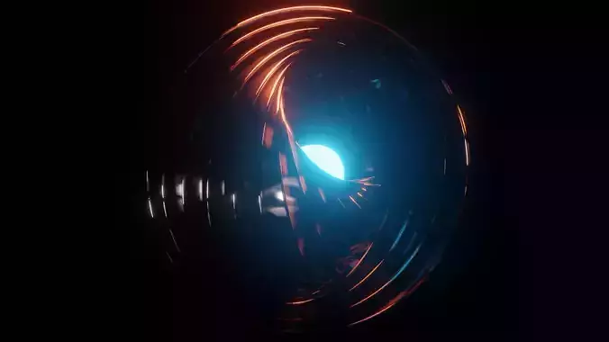 Abstract Futuristic Sci-Fi Sphere
