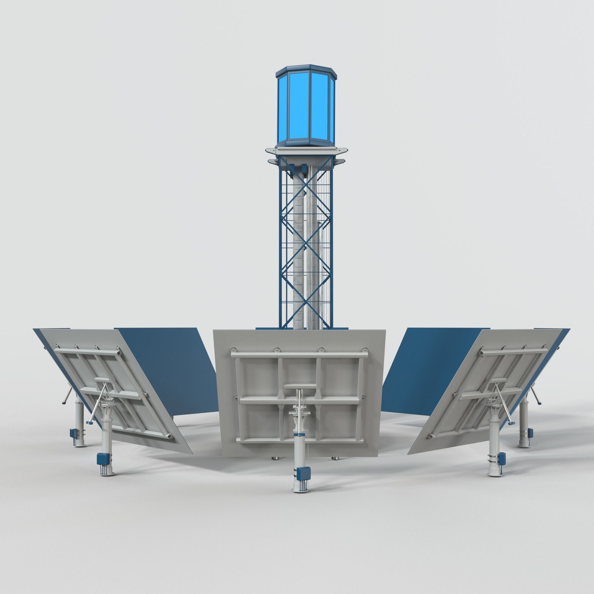 Solar Tower 3D model_3