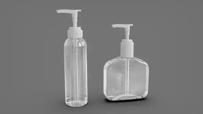 Alcohol Gel - Hand Sanitizer Dispensers 3D model