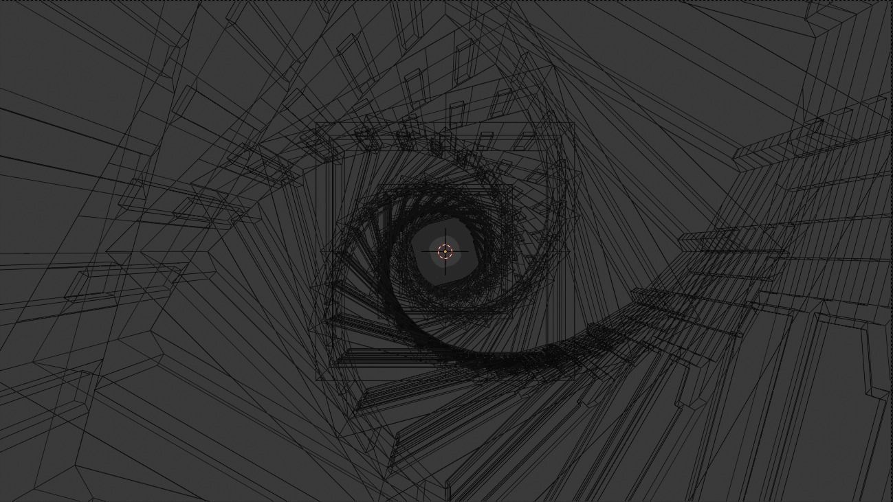 Abstract Sci-Fi Looping Animation Low-poly 3D model_4