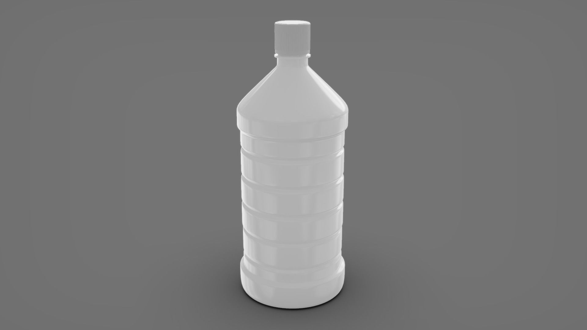 Plastic Bottles  - 2 Pieces 3D model_8