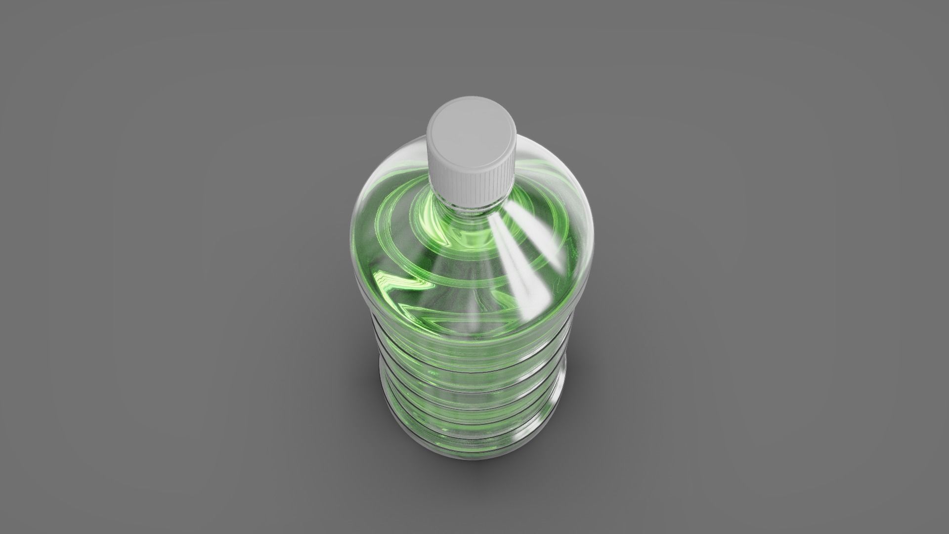 Plastic Bottles  - 2 Pieces 3D model_3
