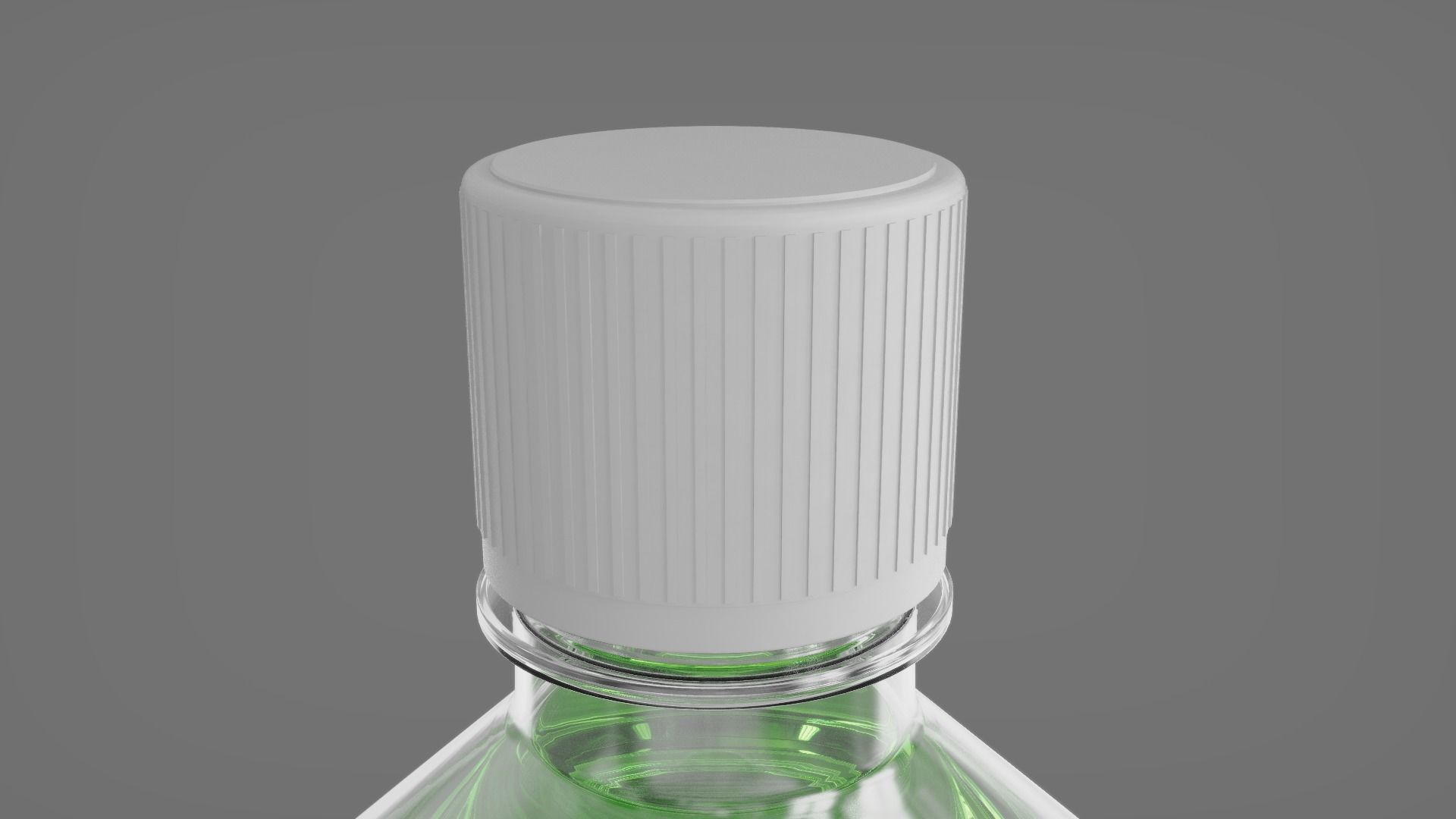 Plastic Bottles  - 2 Pieces 3D model_4