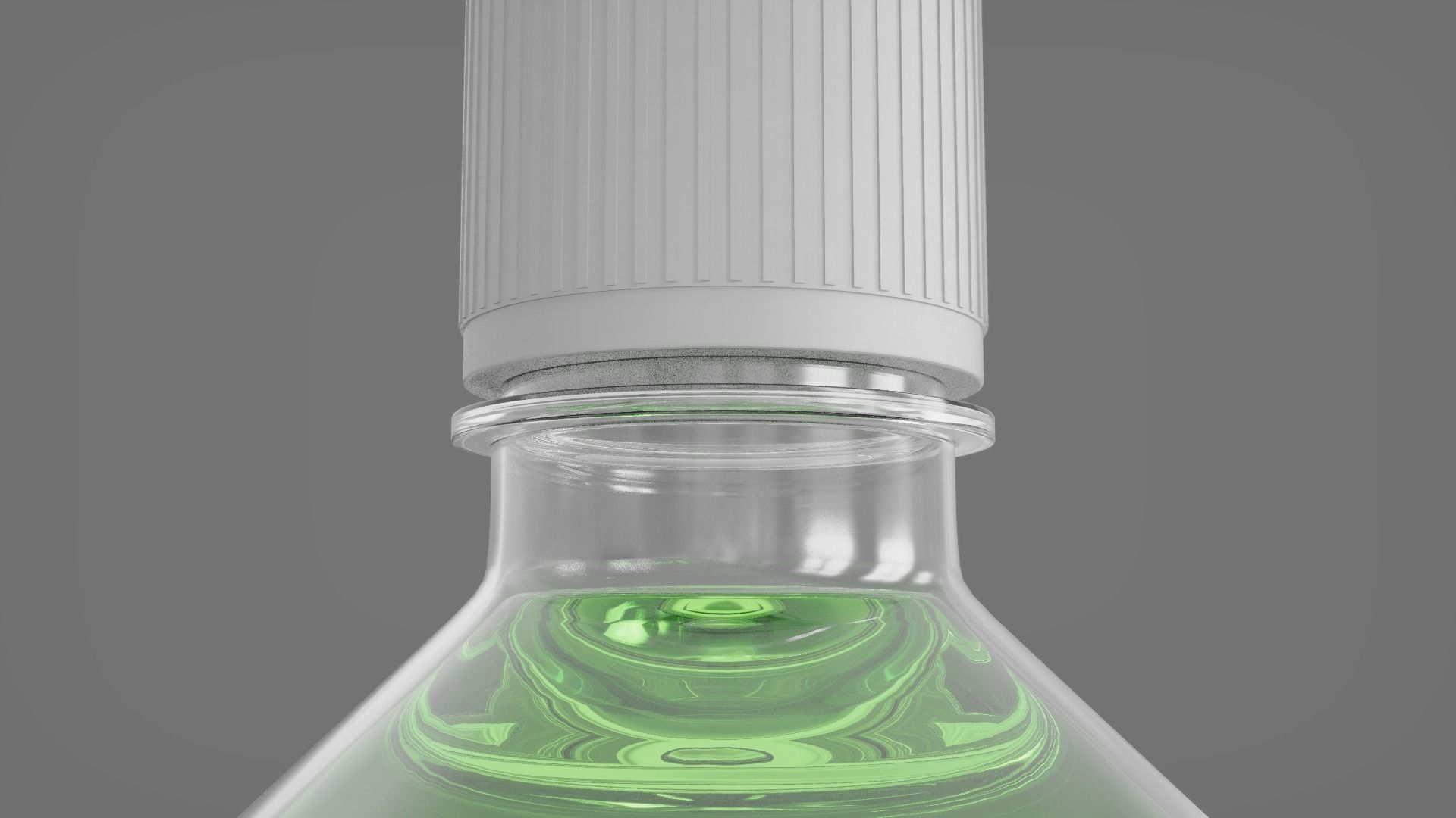 Plastic Bottles  - 2 Pieces 3D model_7