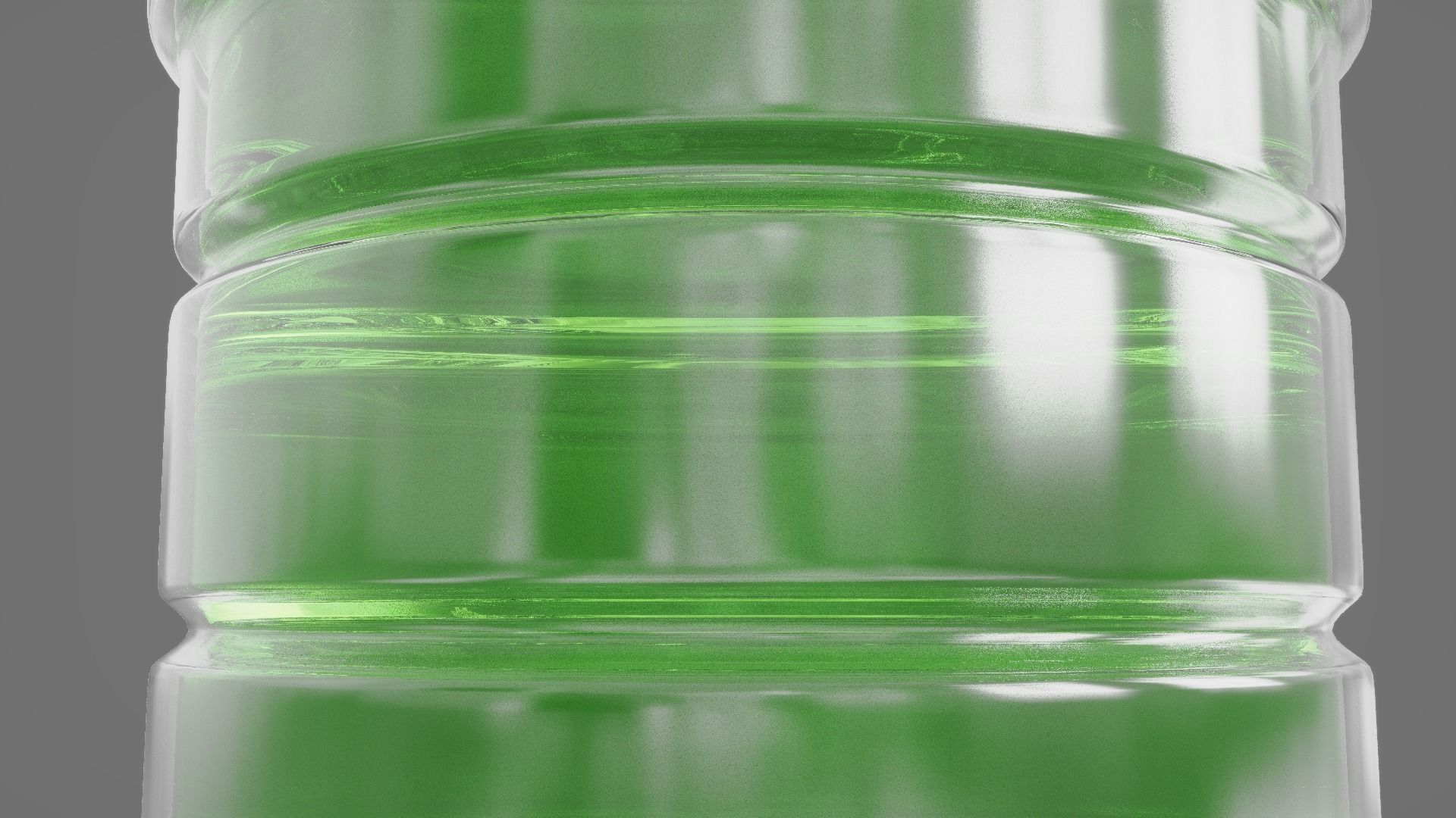 Plastic Bottles  - 2 Pieces 3D model_14