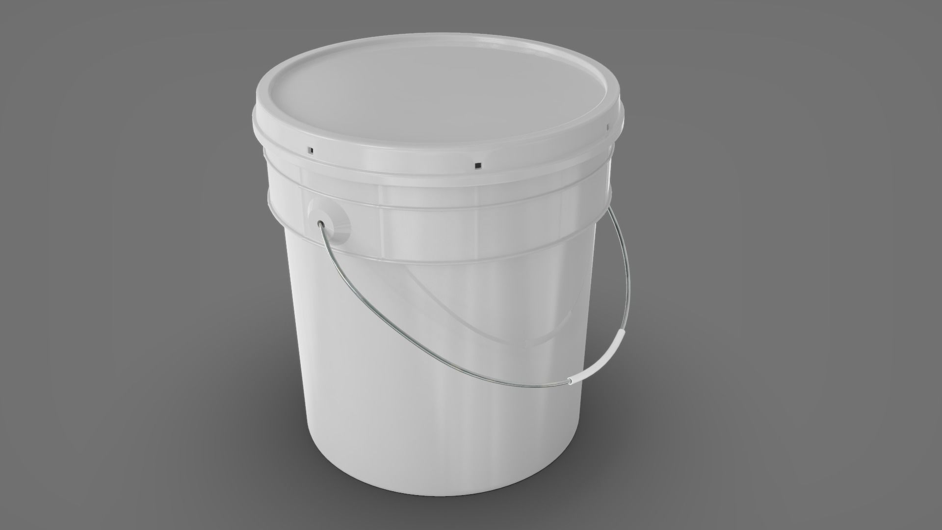 Plastic Paint Bucket 3D model CGTrader