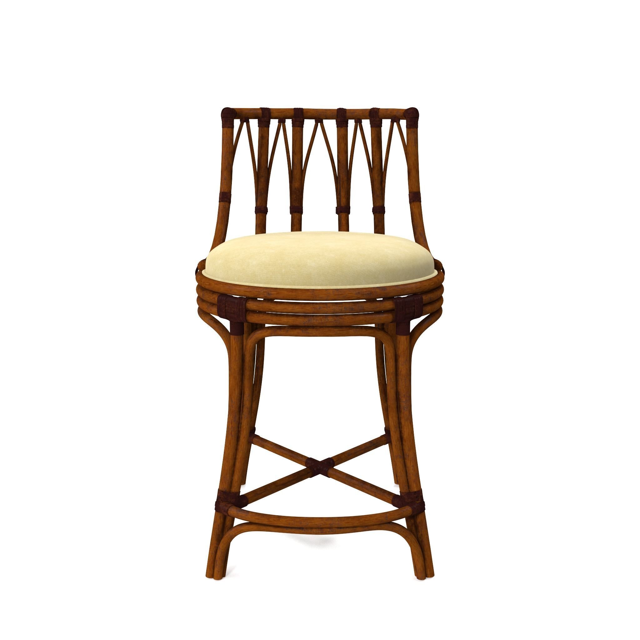 Stool bahama style 3D model_1