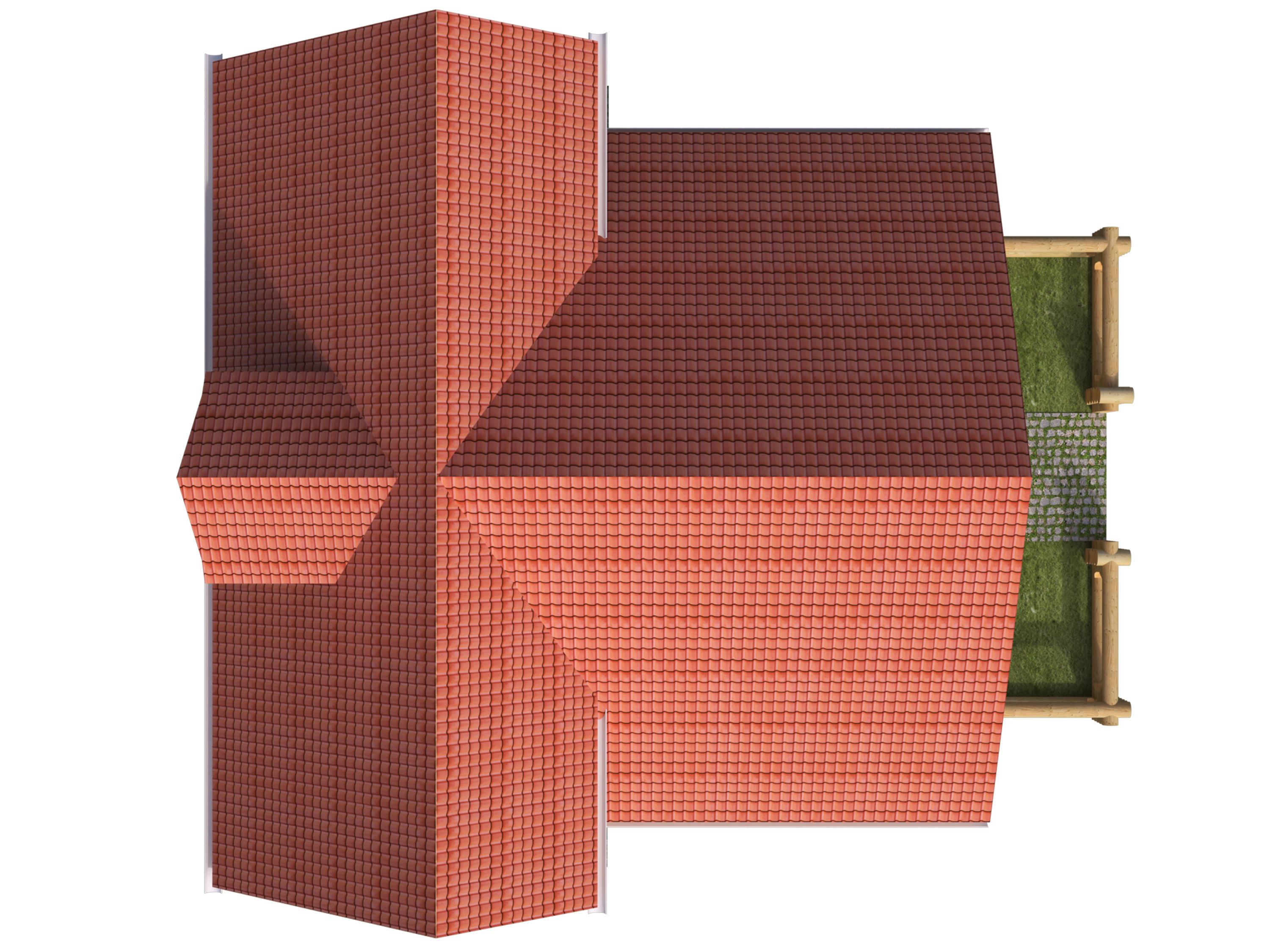 Wonderful log house 3D model_11