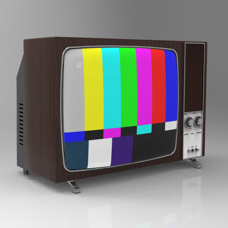 Television 1970 3D model_2