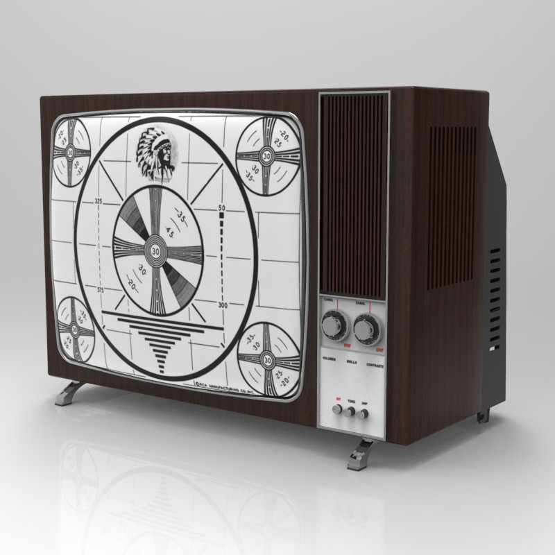 Television 1970 3D model_1