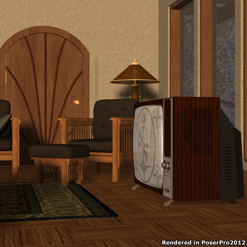 Television 1970 3D model_7