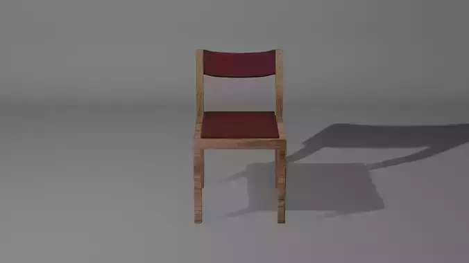 The Chair with red leather pillows