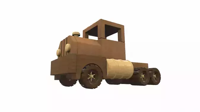 Wooden car toy truck 3