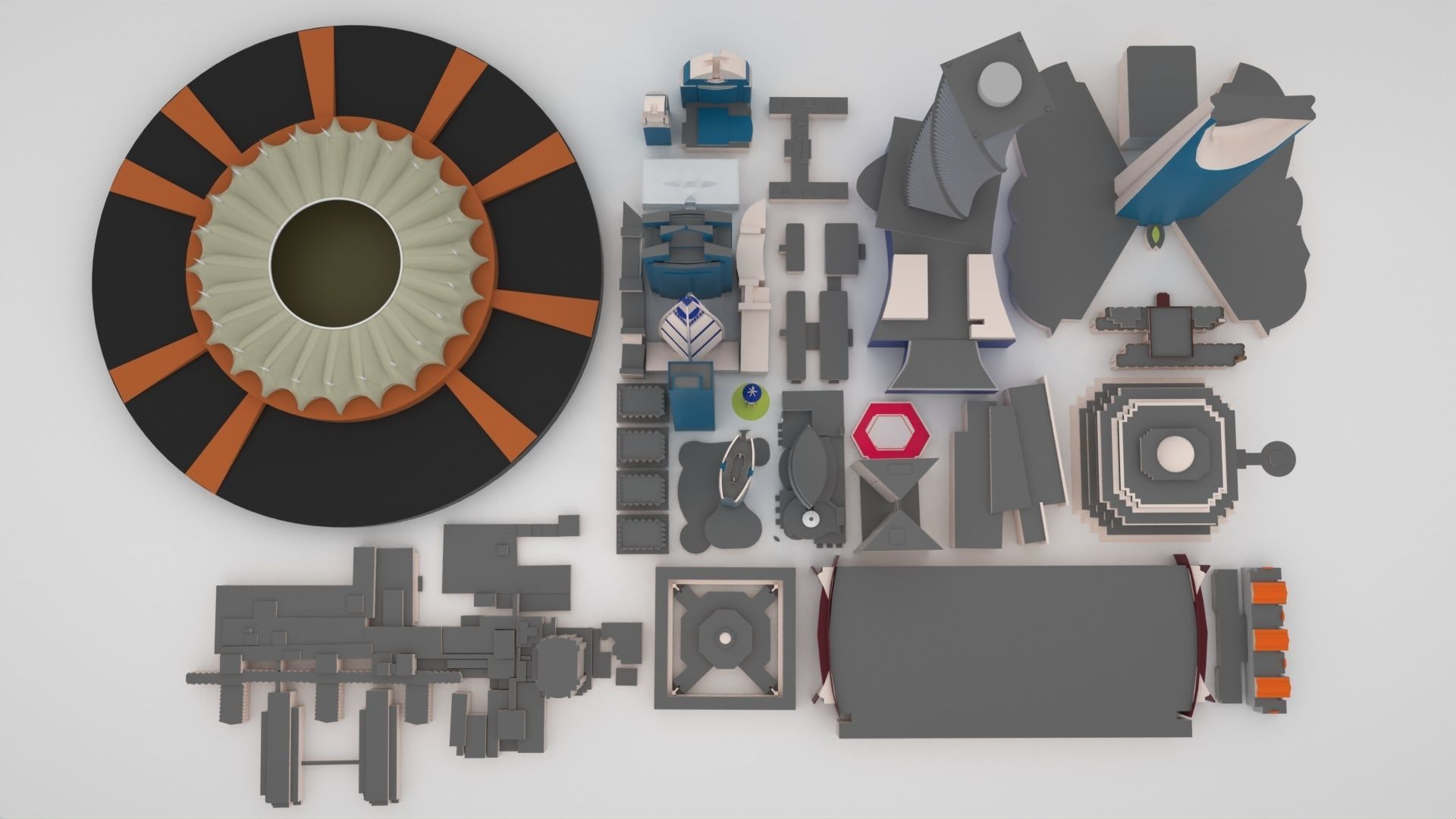 Riyadh City Landmark Buildings 3D Models Low-poly 3D model_3