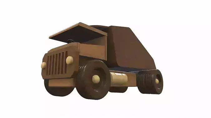 Wooden car toy truck 5