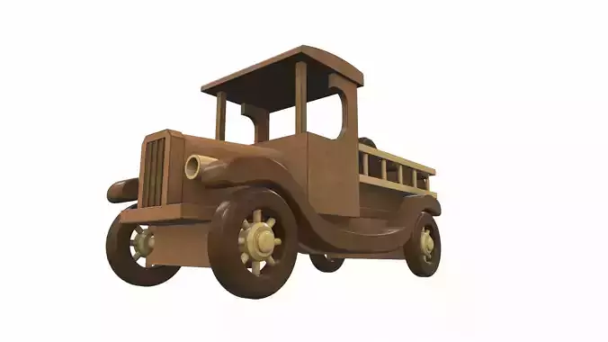 Wooden car toy truck 6