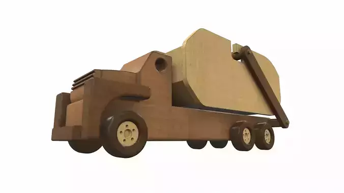 Wooden car toy truck 7