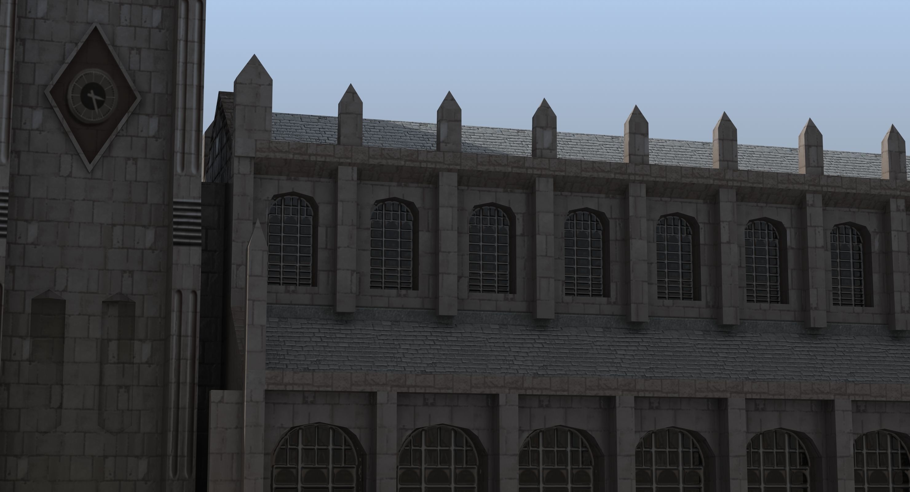 Church Low-poly 3D model_9