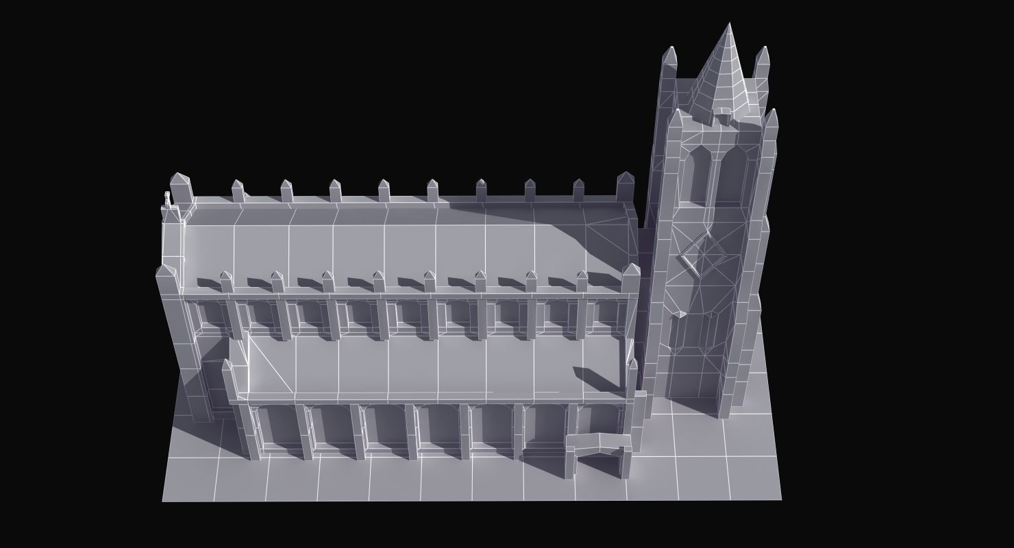 Church Low-poly 3D model_39