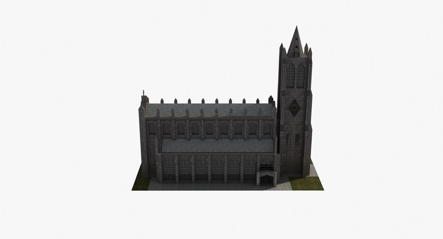 Church Low-poly 3D model_20