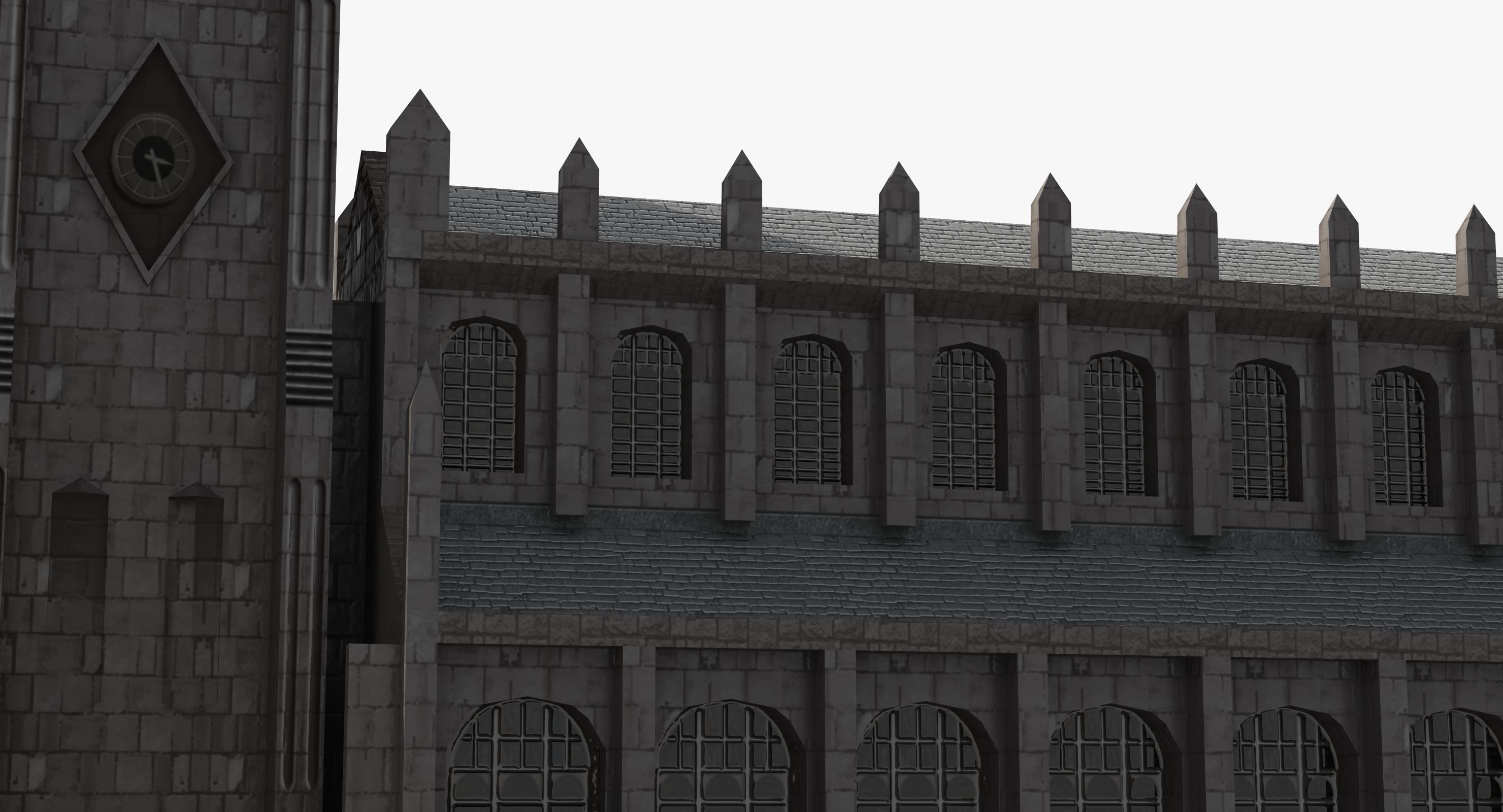 Church Low-poly 3D model_33