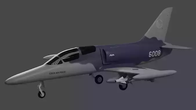 Aero Vodochody L-159T2 - MILITARY ADVANCED JET TRAINER - 3D model
