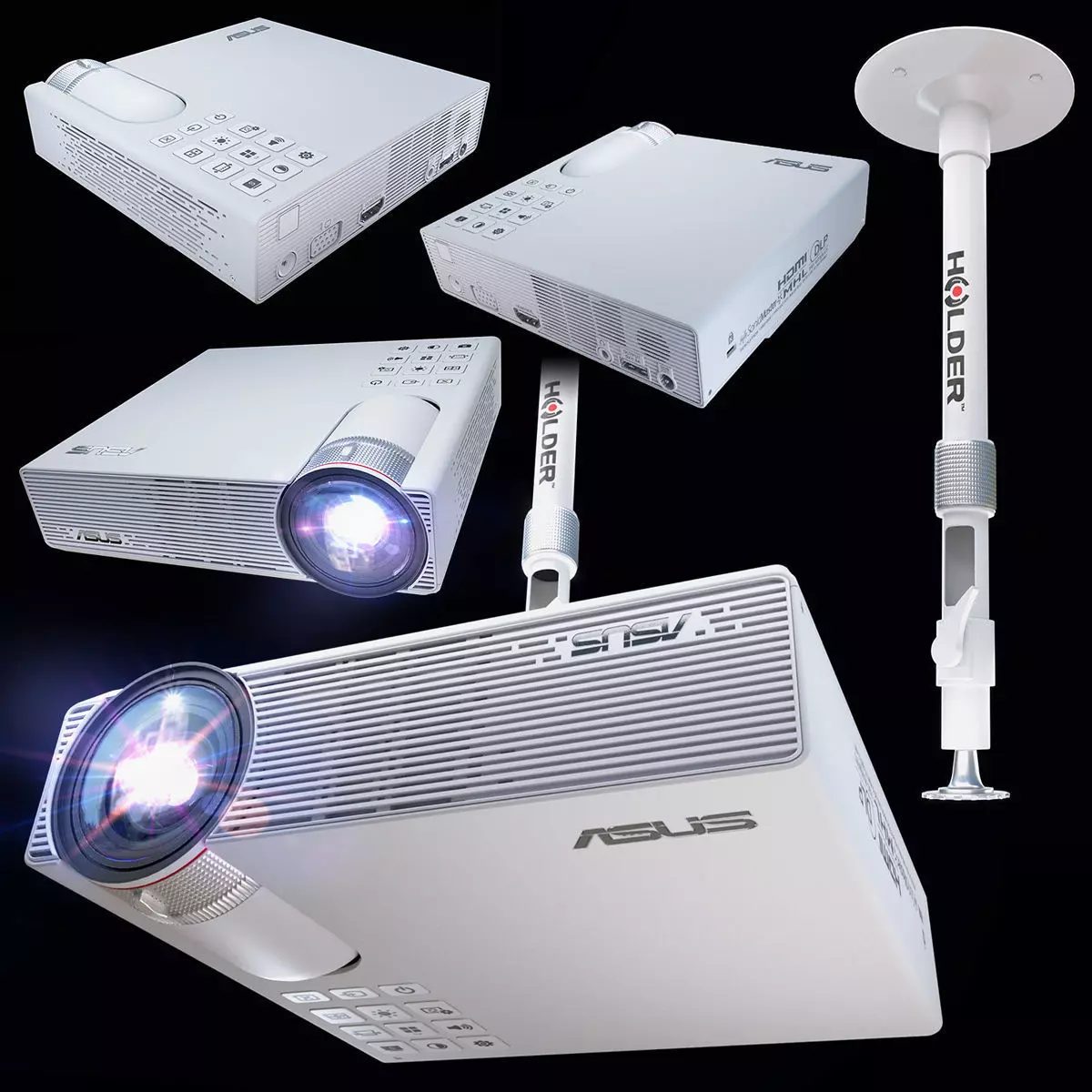 Asus P3E white 3D model_0