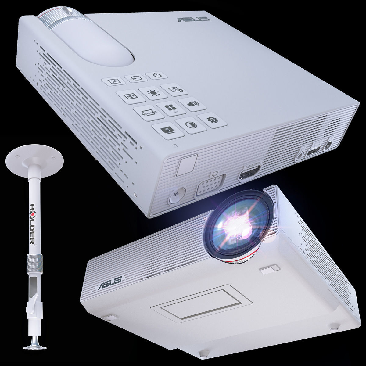 Asus P3E white 3D model_2