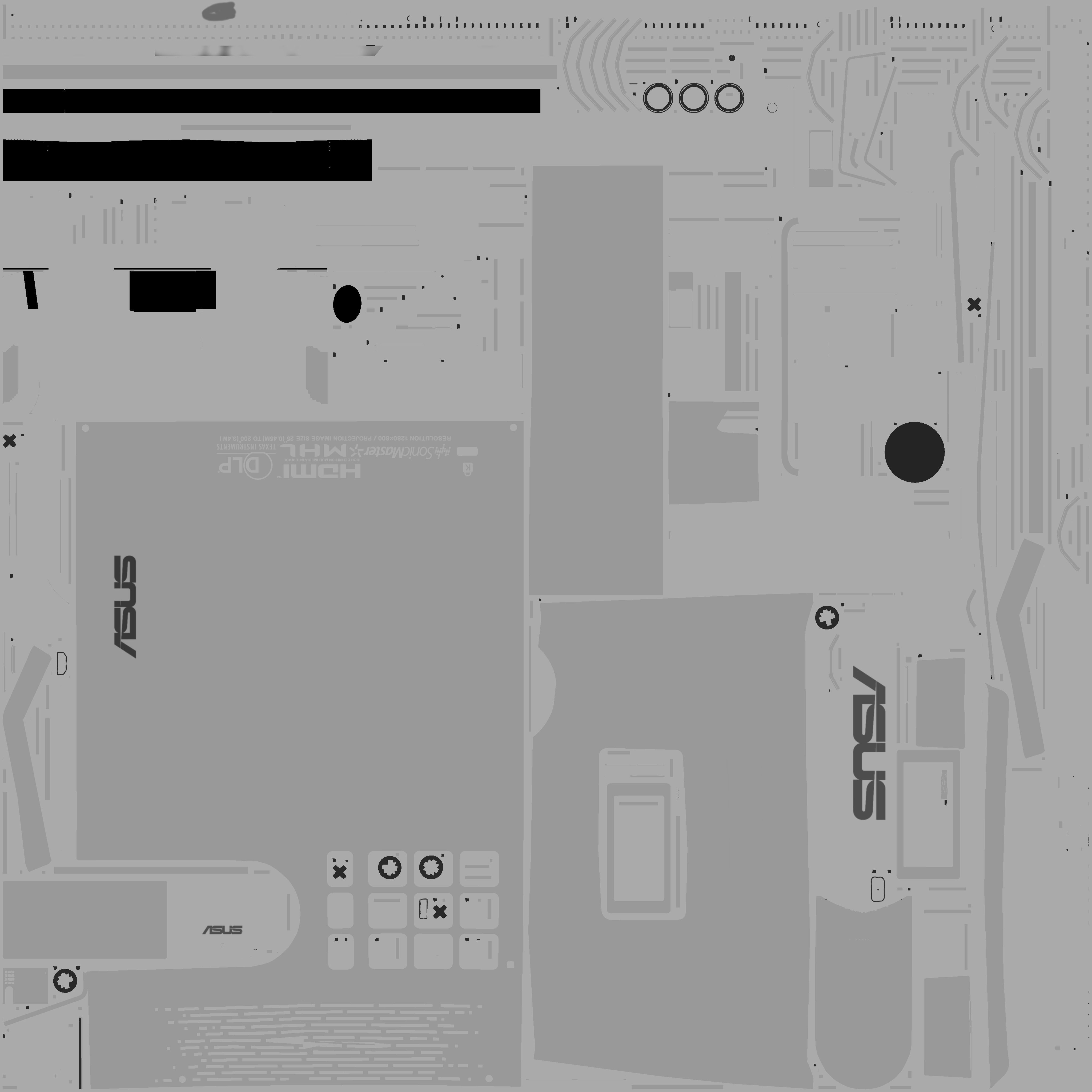 Asus P3E white 3D model_8
