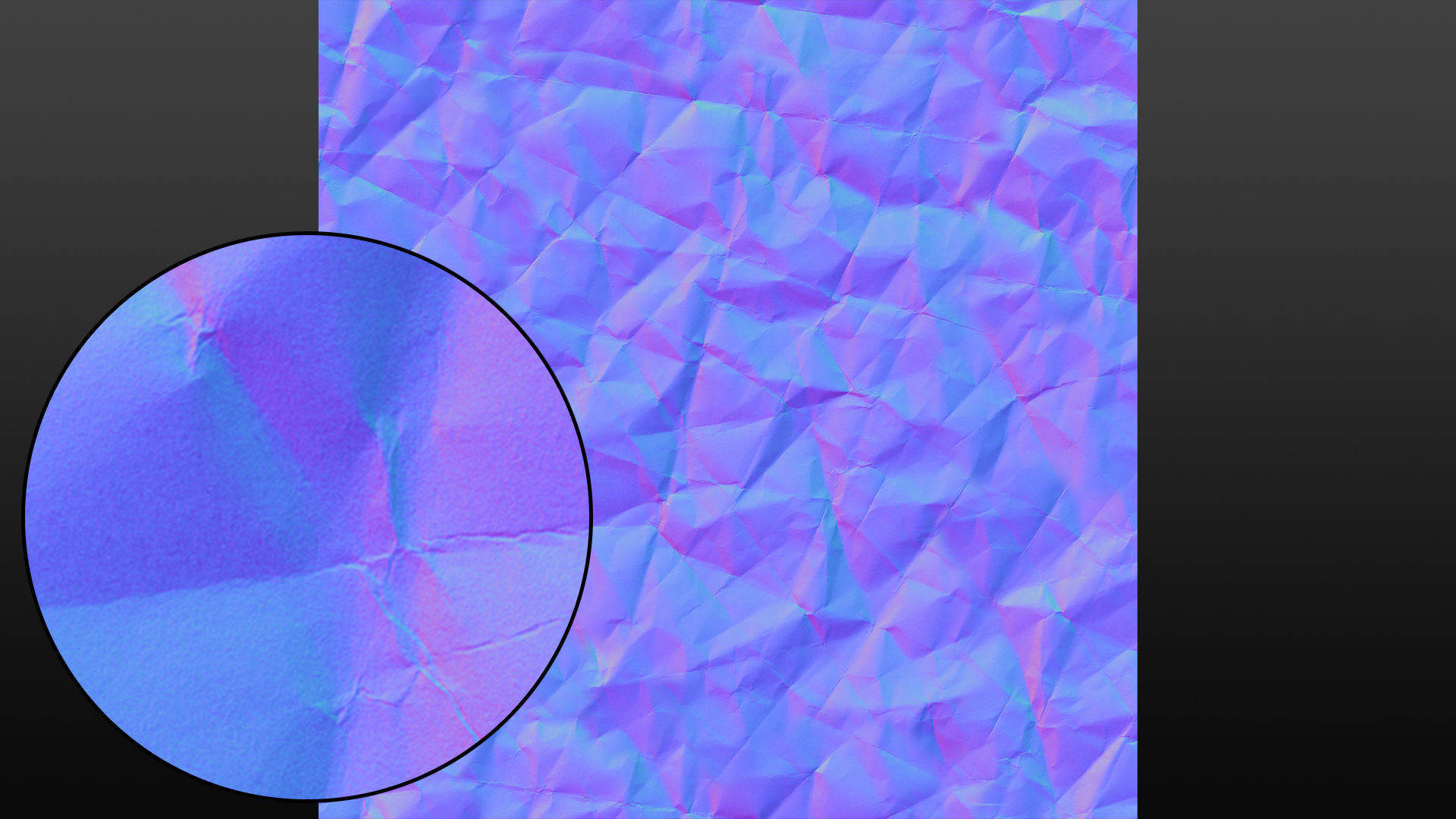 Creased paper seamless displacement texture Texture_9