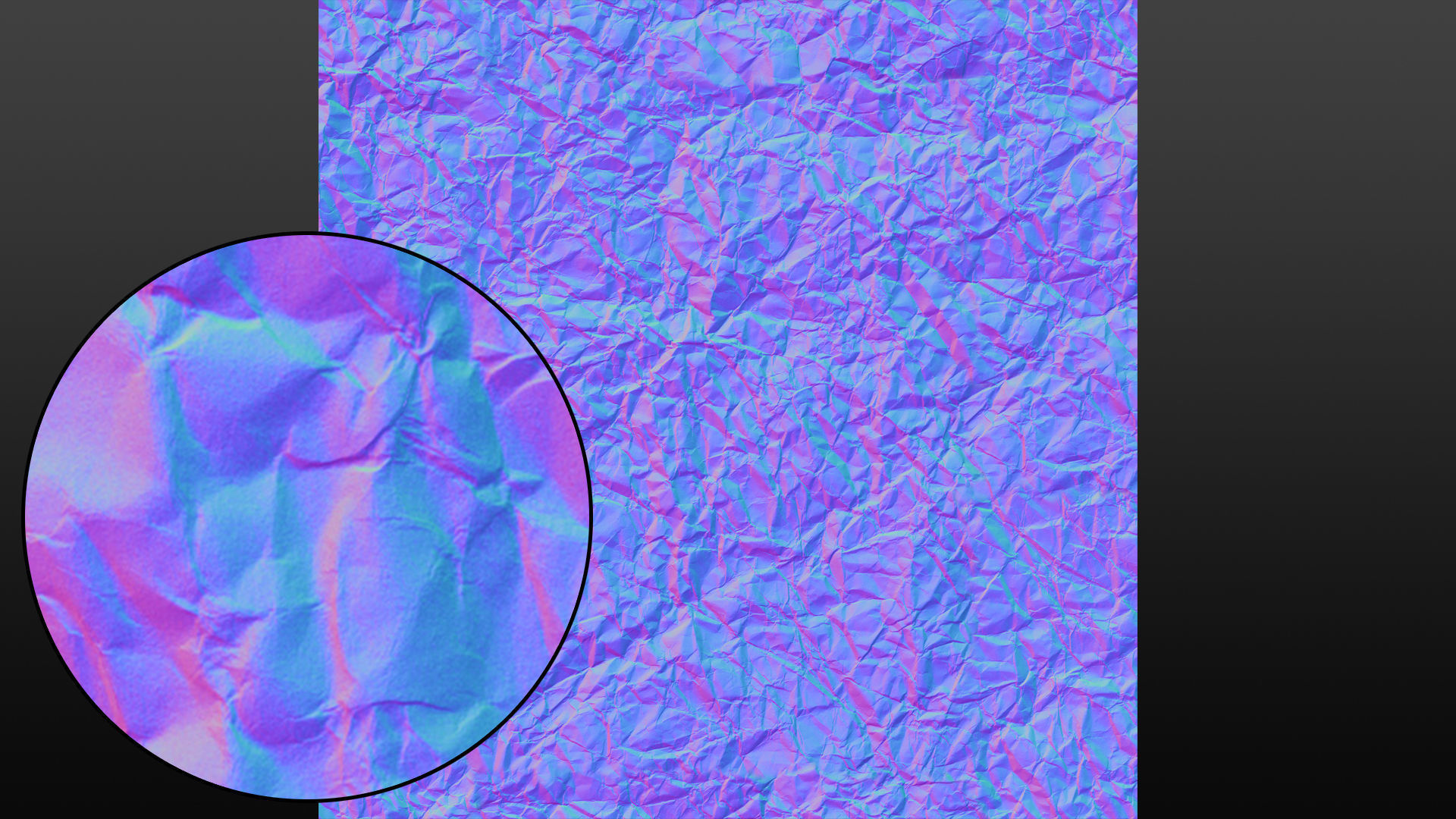 Creased paper seamless displacement texture Texture_9