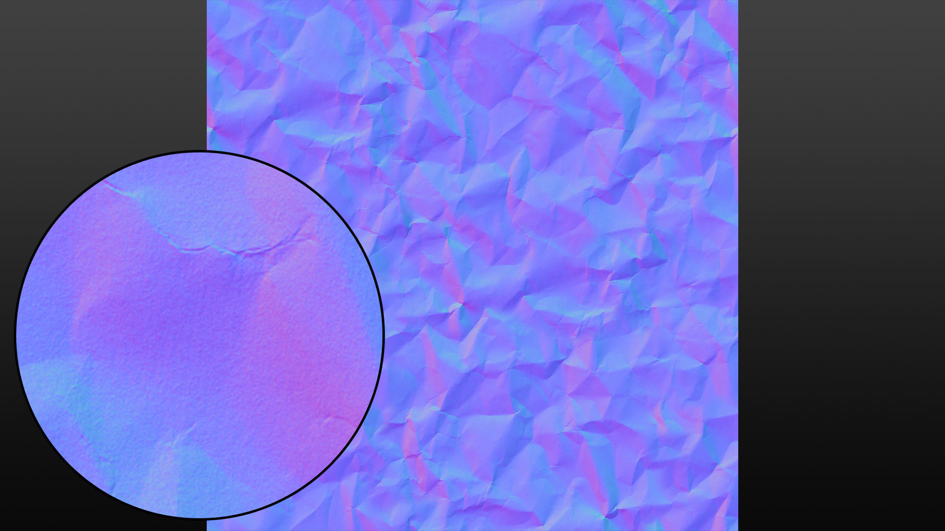 Creased paper seamless displacement texture Texture_9