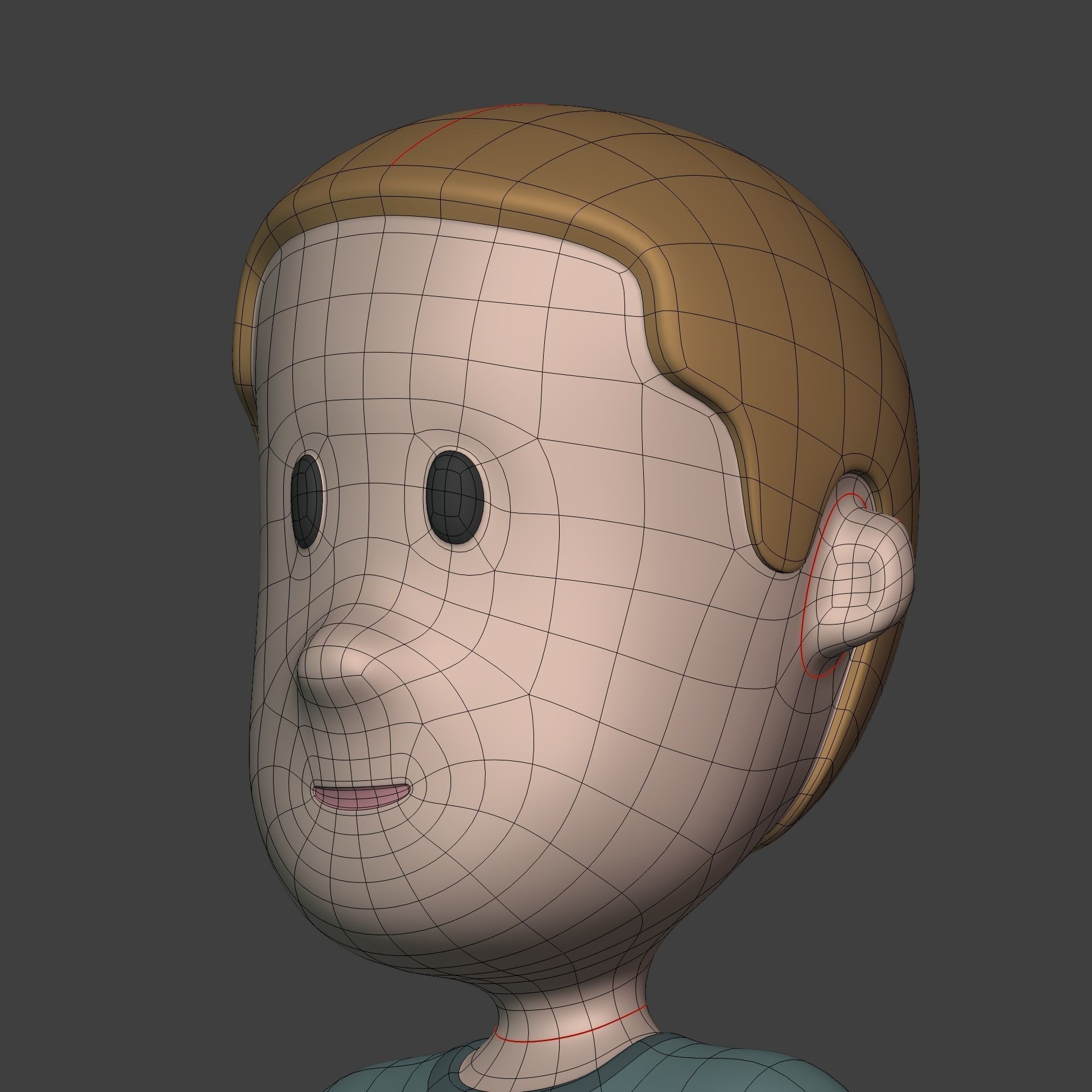 Cartoon Man - Boy - Stickman with High Quality IK and FK Rig  Low-poly 3D model_18