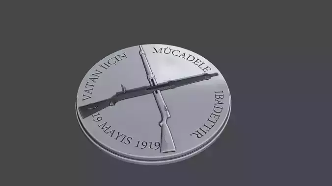 VATAN ICIN - MUCADELE - IBADETTIR - 19 MAYIS 1919 Free 3D print model