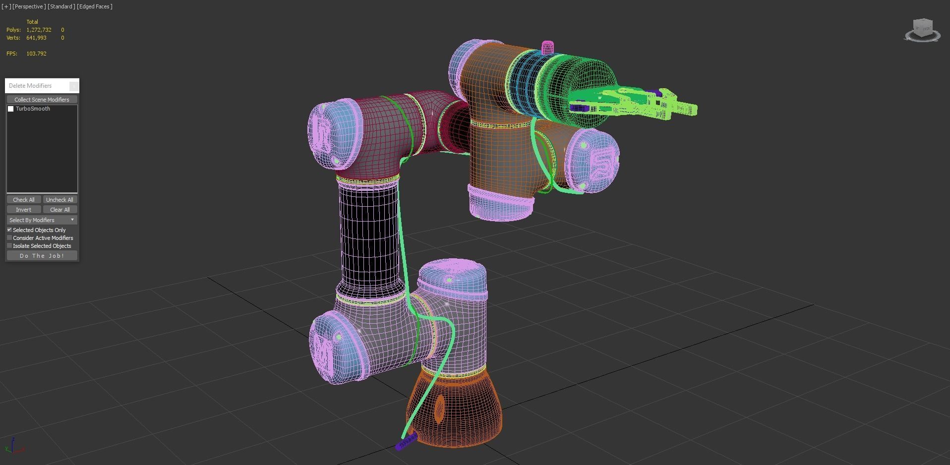 Universal Robots collaborative UR3 With Robotiq Two Finger 3D model_9