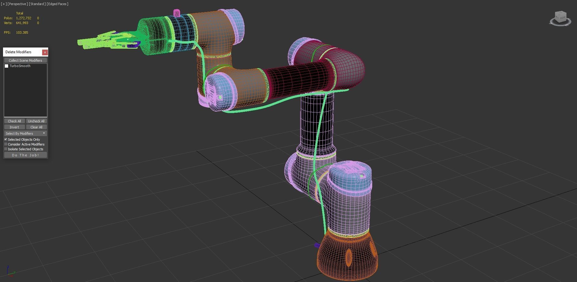 Universal Robots collaborative UR3 With Robotiq Two Finger 3D model_7