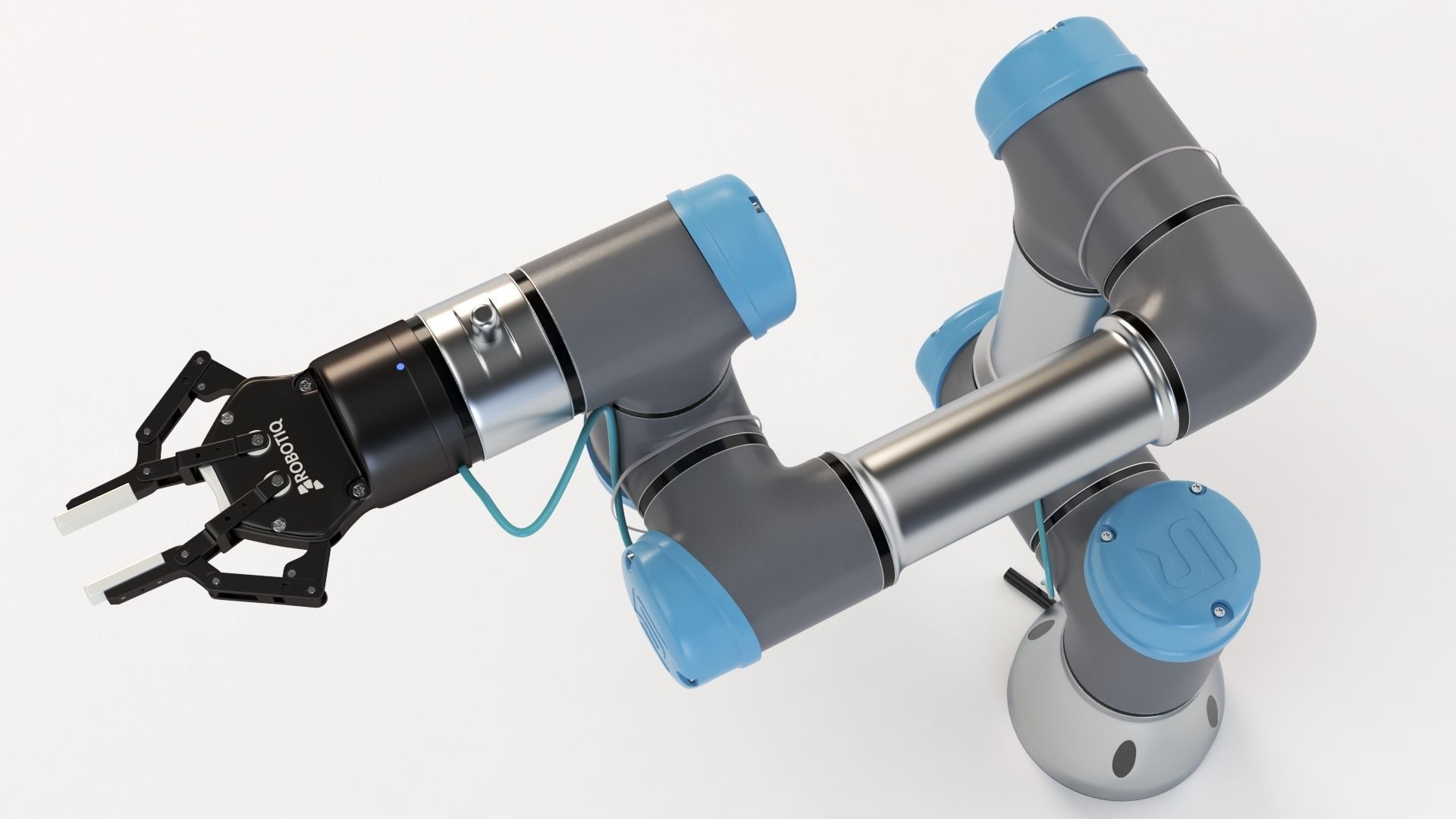 Universal Robots collaborative UR3 With Robotiq Two Finger 3D model_4